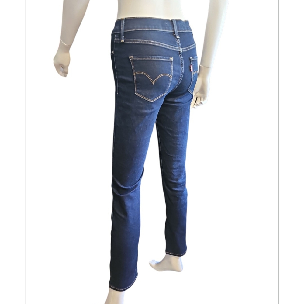 Levi's Blue Skinny Jeans with Modern Cropped Length - Picture 4 of 11